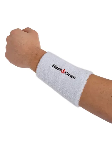 Black Crown Long White Wristband |BLACK CROWN |Wristbands