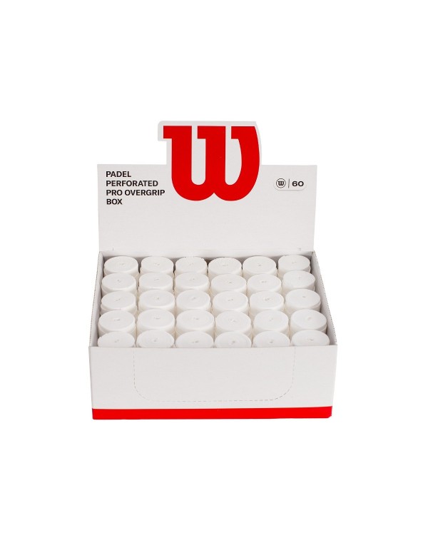 Wilson Perforated Pro Og Padel Overgrip Box 60pk Wr8906901001 |WILSON |Accessoires de pagaie