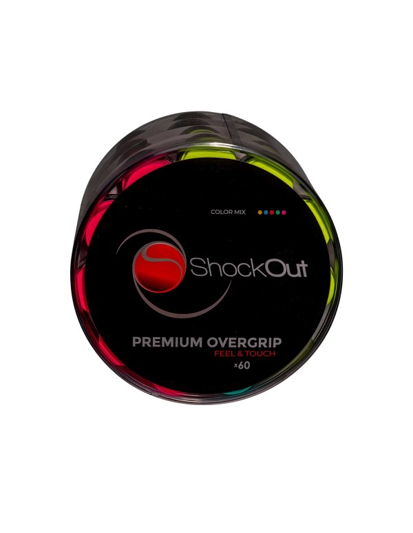 Shockout X60 Drum Overgrips Premium Multicolor Smooth 100-0047 |ShockOut Padel |Paddle accessories