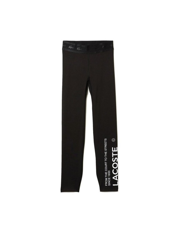 Leggings Lacoste da donna neri