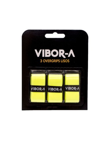 Blister da 3 Overgrip Pro Vibor-A Smooth Fluor Yellow |VIBOR-A |Overgrip