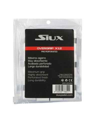 Pro Grip perforato X12 bianco |SIUX |Overgrip