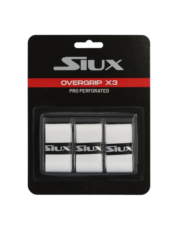 Pro Grip Perforated X3 White |SIUX |Overgrips