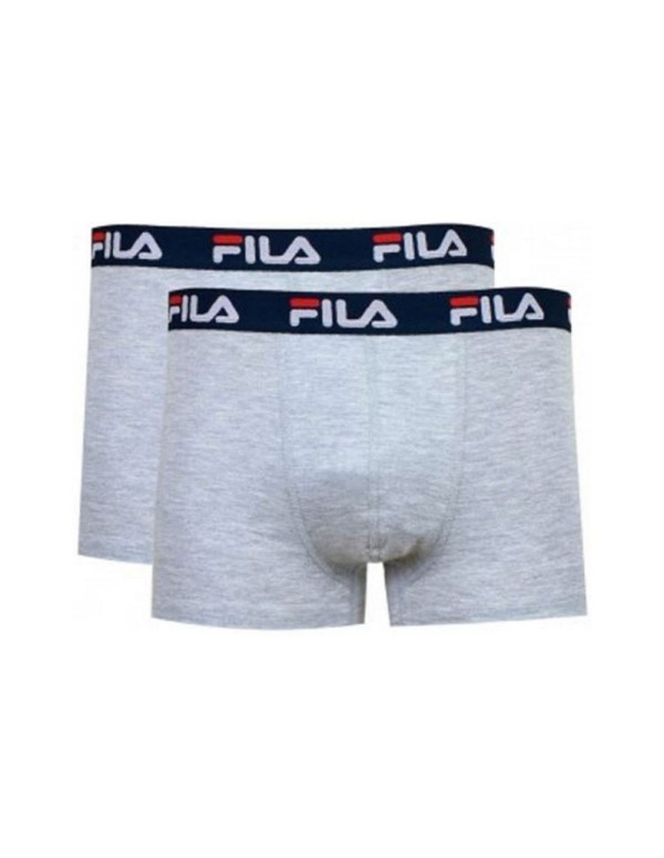 Pack 2 Boxer Fila Gris Claro Negro Fu5142/2 400