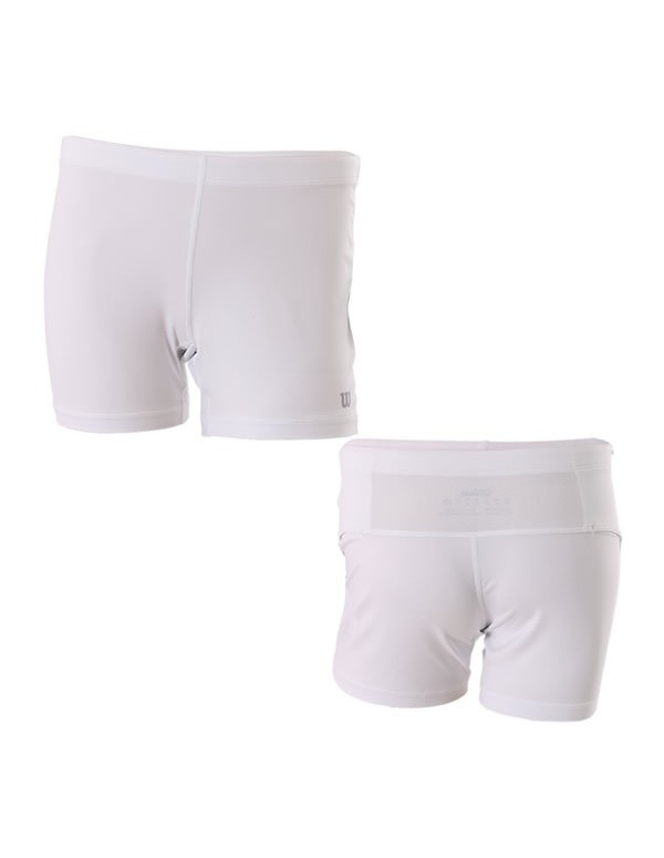 Shorts de compressão Wilson branco Wra344400100md