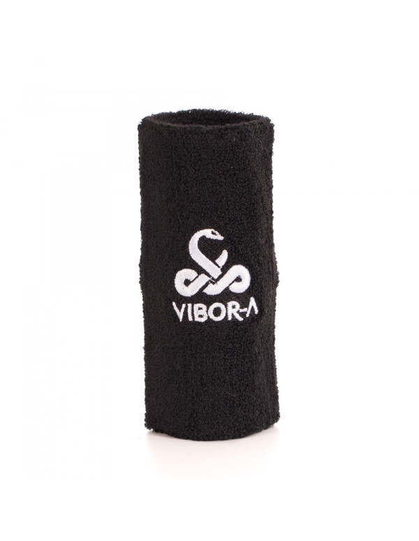 Muñequera Vibora Negro Logo Blanco |VIBOR-A |Muñequeras