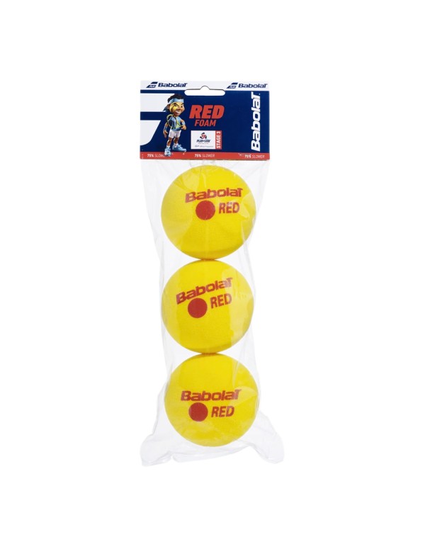 Babolat Boîte de 3 Balles Red Foam Junior |BABOLAT |Balles de padel