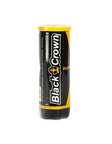 Barattolo a sfera Elite Black Crown |BLACK CROWN |Palline da padel