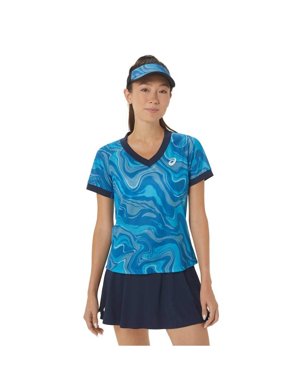 Asics Mulheres Match Graphic Ss Top 2042a251-413 Regata Feminina