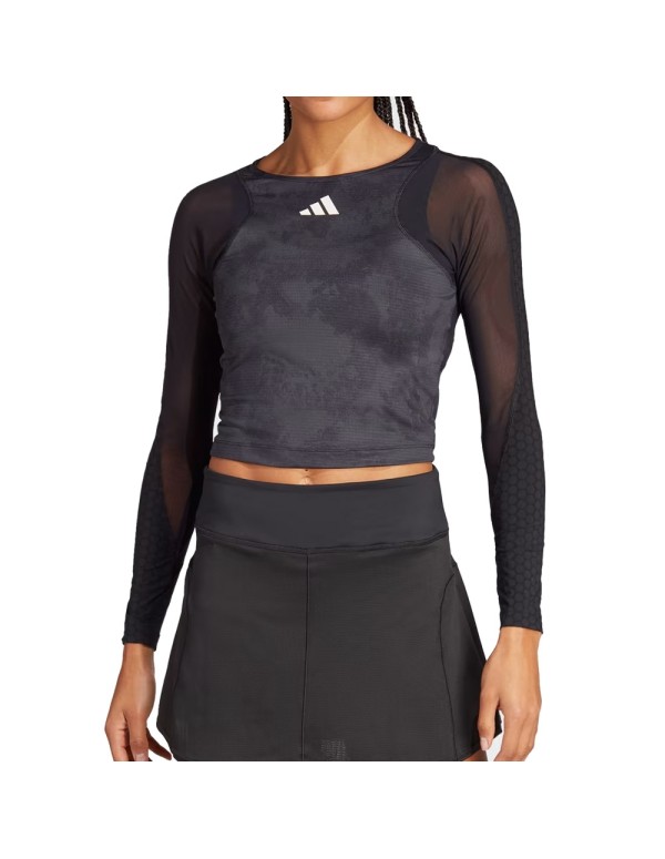 Adidas Camiseta Manga Comprida Paris Crop Hz8731 Mulher