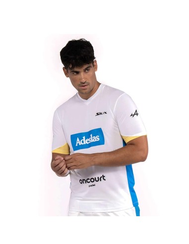 T-shirt blanc officiel Siux Diablo Sanyo Fw23 |SIUX |Vêtements de padel SIUX