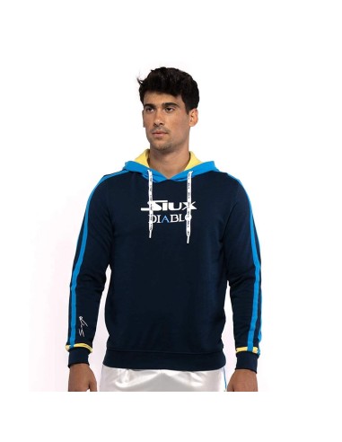 Moletom Siux Diablo Sanyo Azul Fw23 |SIUX |Roupa padel SIUX