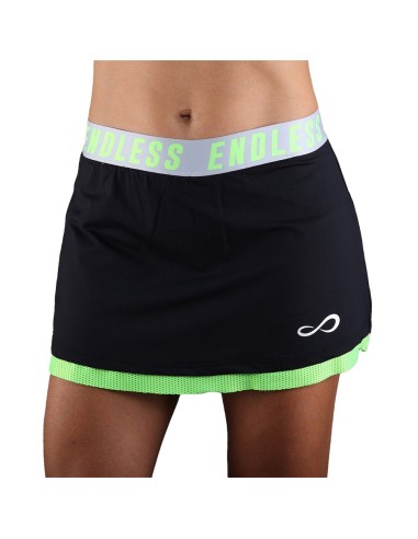 Endless Iconic Skirt 40205 Black Green |ENDLESS |ENDLESS padel clothing