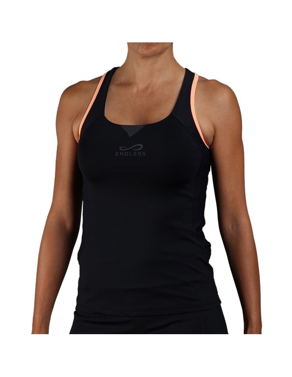 Camiseta Endless Starlett 30200 Black Salmon Mujer