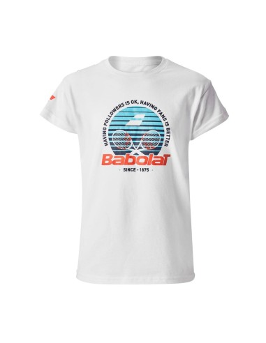 Babolat Exs Cotton Tee Junior T-shirt |BABOLAT |BABOLAT padel clothing