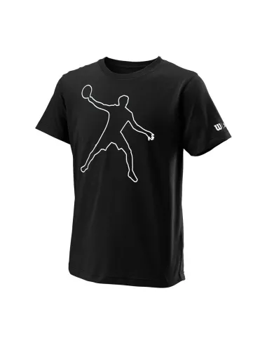 Wilson Bela Tech Tee Ii B T-shirt Wra811504 Black |WILSON |WILSON padel clothing