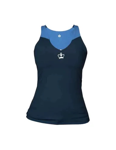 Camiseta feminina Black Crown Lecce azul |BLACK CROWN |Roupa de padel BLACK CROWN