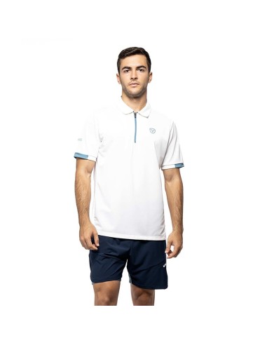 Polo Vairo Pro Homme Blanc |SIUX |Vêtements de padel SIUX