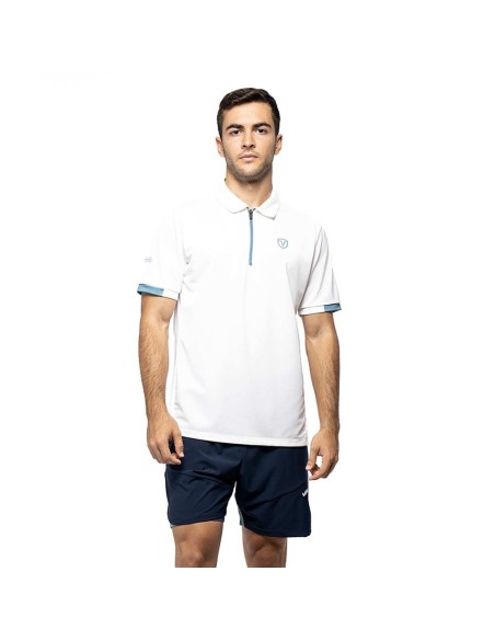 Polo Vairo Pro Homem Branco |SIUX |Roupa padel SIUX