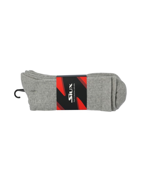 Pack of 3 Siux Gray High Top Socks