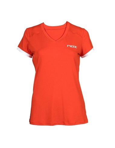 Camiseta feminina Nox Team 2021 vermelha |NOX |Roupa de remo NOX