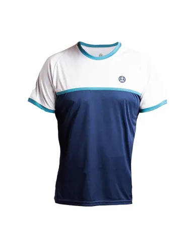 Camiseta Black Crown Ares Preta Azul-Branco |BLACK CROWN |Roupa de padel BLACK CROWN