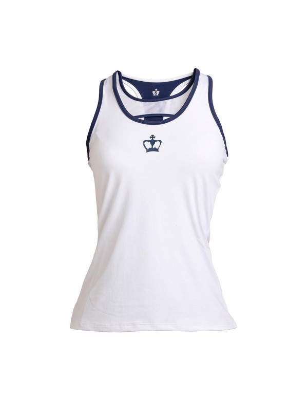 Camiseta Black Crown Milos Blanco-Azul