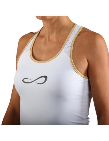 Camiseta feminina Endless Minimal 30007 Gold branco |ENDLESS |Roupa de remo ENDLESS