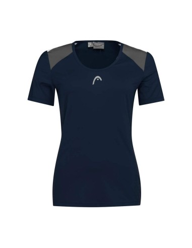 Camiseta feminina Head Club 22 Tech 814431 Bk |HEAD |Roupa de padel HEAD