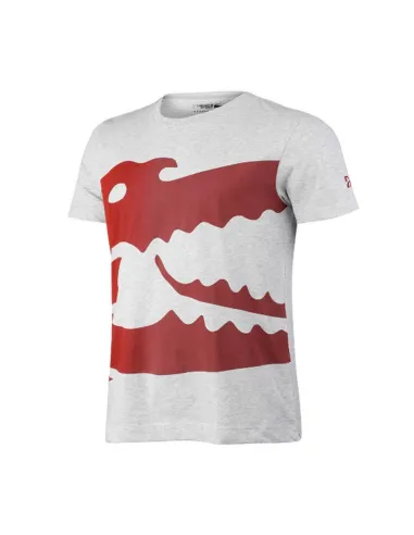 Camiseta Lacoste Cinza-Vermelho Th0864cca |LACOSTE |Roupa padel LACOSTE