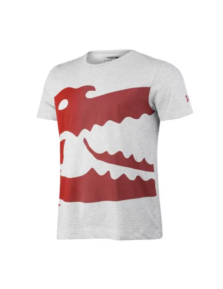 Camiseta Lacoste Gris-Rojo Th0864cca |LACOSTE |Ropa de pádel LACOSTE