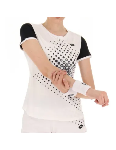 T-shirt Lotto Top Bianco Nero da donna |LOTTO |Magliette da paddle