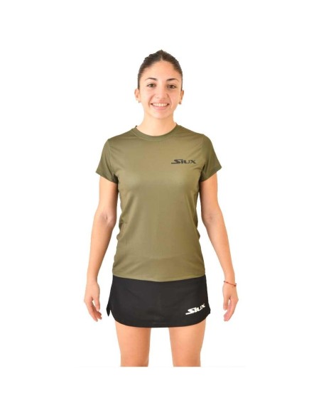 Camiseta cáqui feminina Siux Hunt |SIUX |Roupa padel SIUX