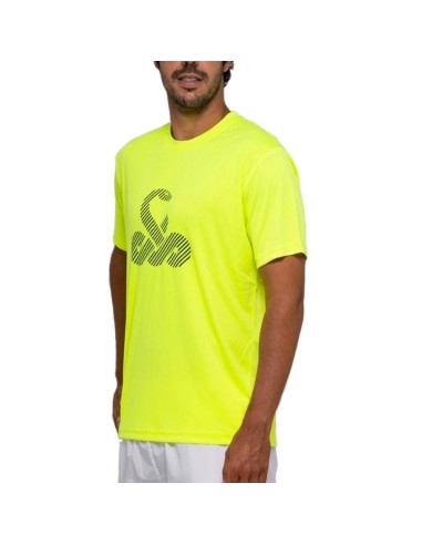 Maglietta da uomo Vibor-A Taipan Giallo 41200.005 |VIBOR-A |Abbigliamento da padel VIBOR-A