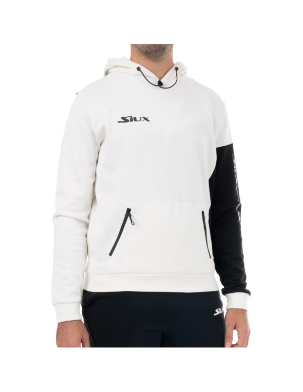 Sweat à capuche blanc Siux Siux Pazen