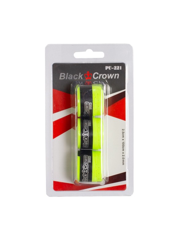 Blister 3 Grips Black Crown Amarelo