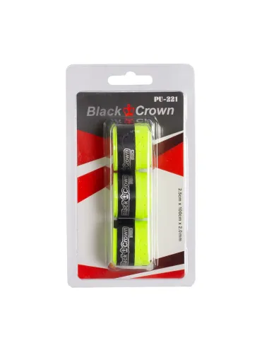 Blister 3 Grips Black Crown Jaune |BLACK CROWN |Surgrips