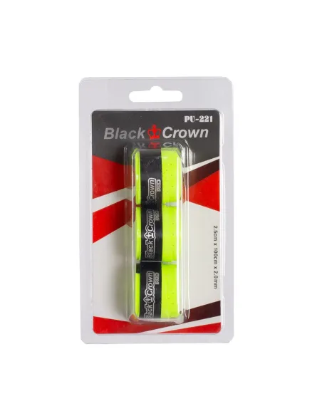 Blister 3 Grips Black Crown Amarelo |BLACK CROWN |Overgrips