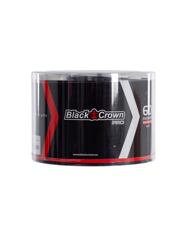 Cubo x60 Overgrips Perforados Black Crown A000456 Blanco