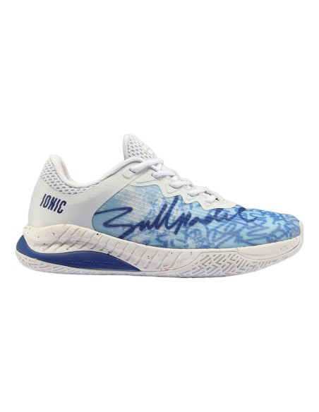 Sapatos femininos Bullpadel Ionic W 24i Ck67012011 branco/azul claro |BULLPADEL |Sapatilhas de padel