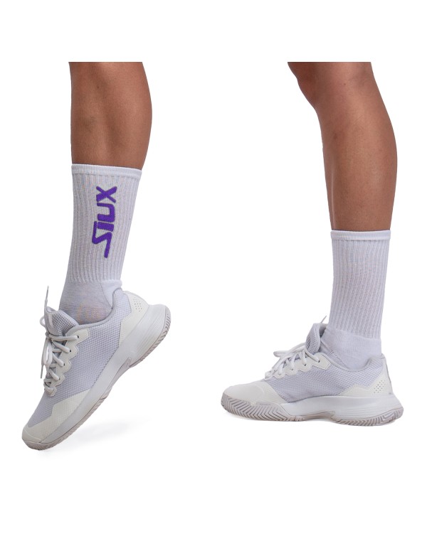 PACK OF 2 SIUX LONG REVEAL SOCKS - PURPLE + WHITE