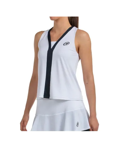 BULLPADEL WOMEN'S SLEEVELESS T-SHIRT TALITA 012 WHITE |BULLPADEL |Padel clothing