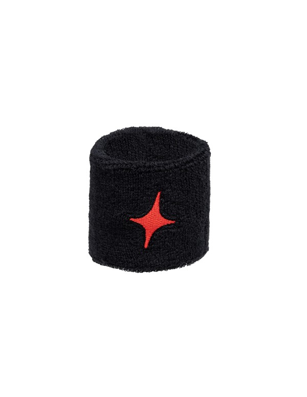 Blister (2 UDS) Muñequera Starvie Negra Star Roja