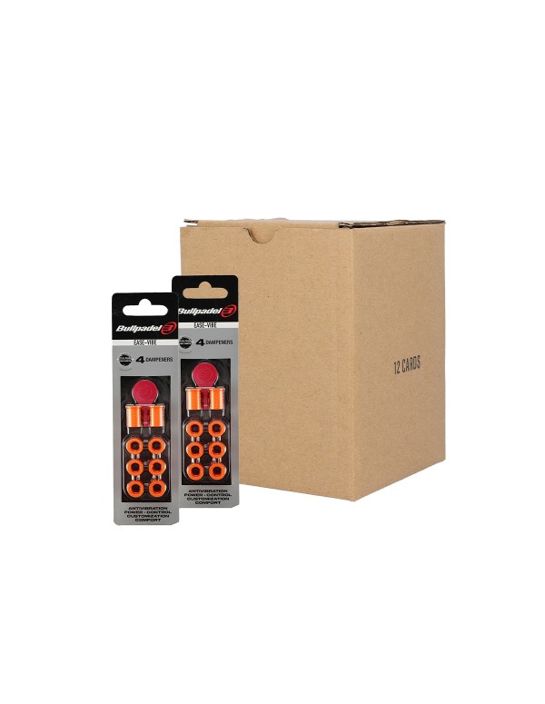 BOX 12 UNITS - BLISTER (4 UNITS) ANTIVIBRATOR EASE VIBE BULLPADEL 037 ORANGE 448290