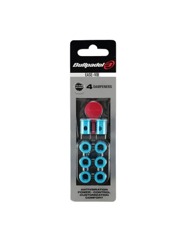 Blister (4 UDS) Antivibrador Bullpadel Ease Vibe Azul Celeste |BULLPADEL |Complementos pádel