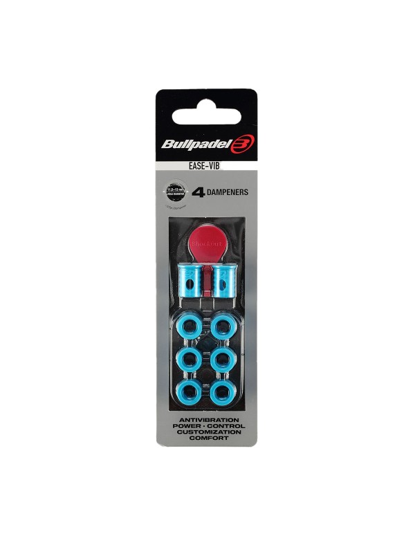 BLISTER (4 UNITÉS) EASE VIBE BULLPADEL 011 ANTIVIBRATEUR BLEU 448294