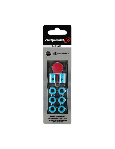 Blister (4 UDS) Antivibrador Bullpadel Ease Vibe Azul Celeste |BULLPADEL |Complementos pádel