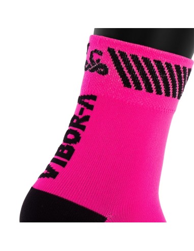 CALCETINES VIBOR-A KAIT MEDIA CAﾑA ROSA/NEGRO 40180.A55 |VIBOR-A |Abbigliamento da padel