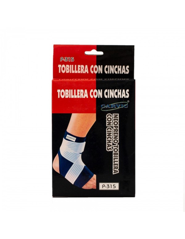 Tobillera Neopreno Con Cinchas Carvic