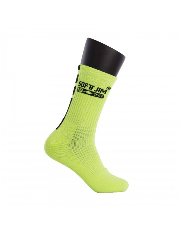 CALCETINES SOFTJIM PREMIUM AMARILLO FLUOR/NEGRO 40500.A03